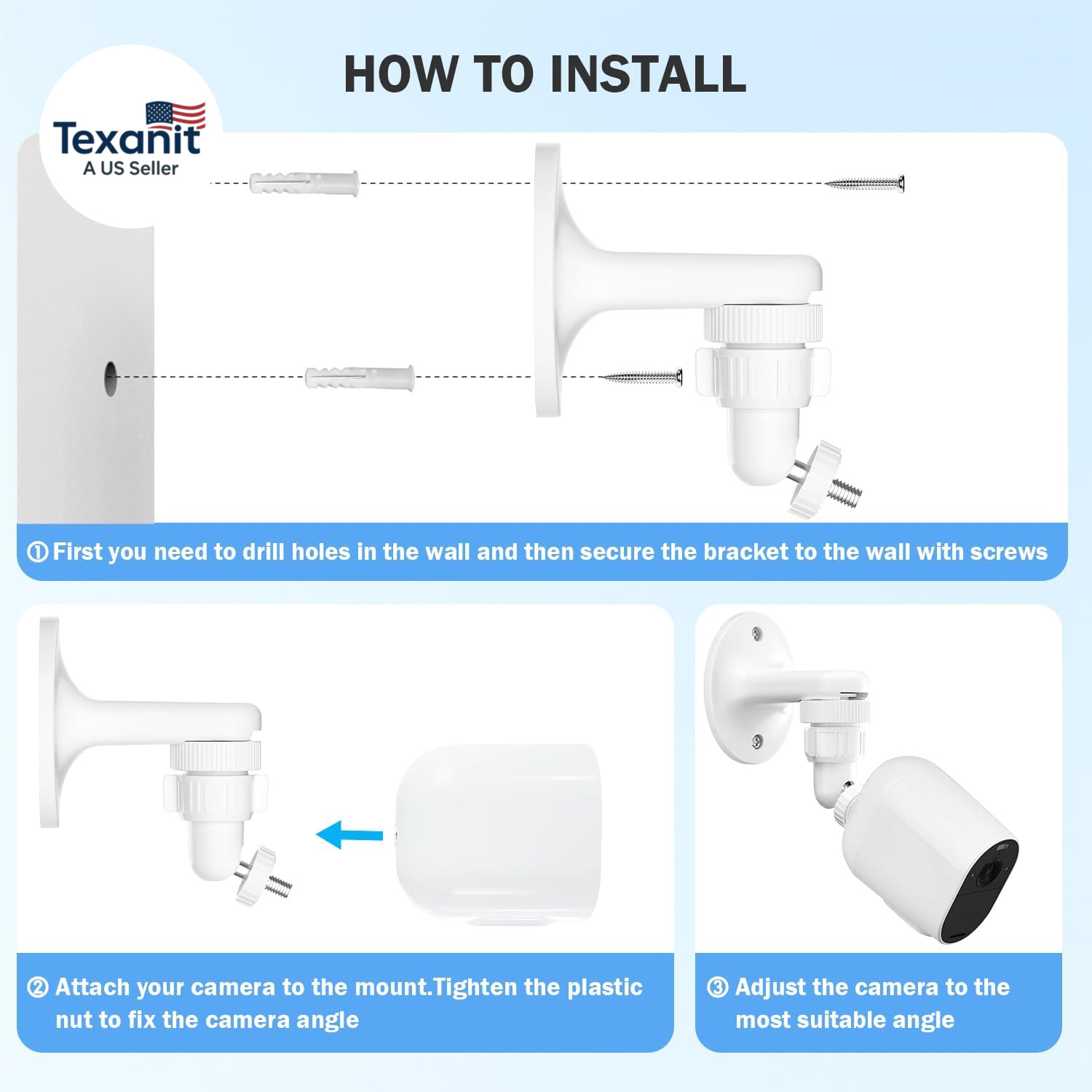 2Pack Adjustable Wall Mount for Arlo Pro, Arlo Pro 2/3/4, Arlo Ultra & Essential