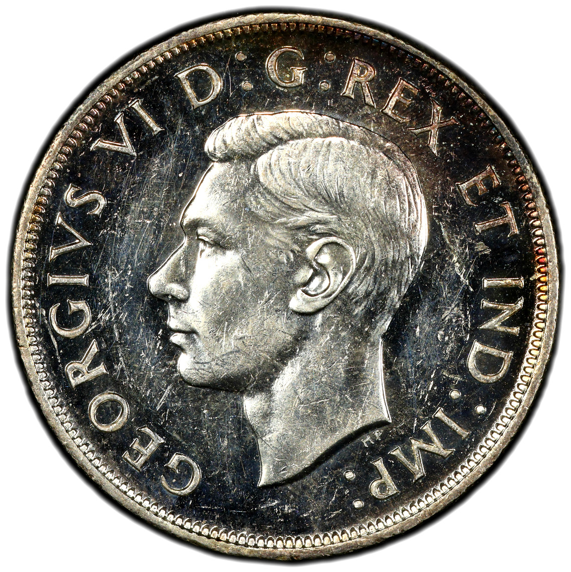 1946 S$1 SILVER DOLLAR GEORGE-VI CANADA PCGS MS62
