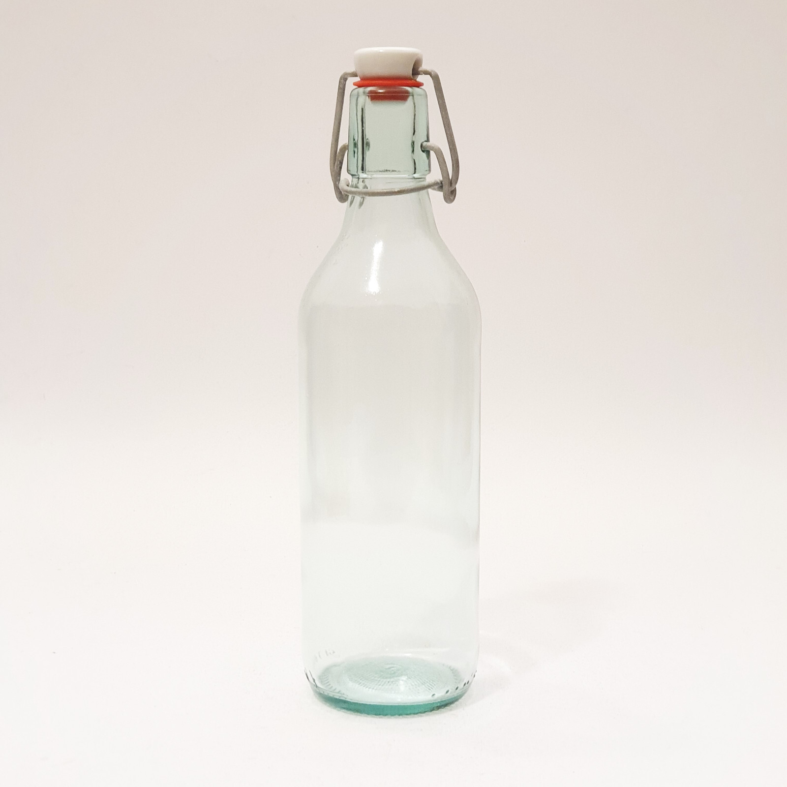 Vintage 50cl 0.5L Glass Water Bottle Airtight Cap Resealable Bottle