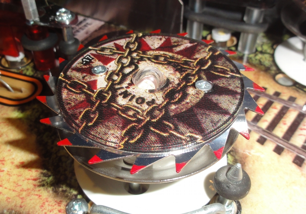 The WALKING DEAD Pinball Custom Saw Blade Pop Bumper Mod