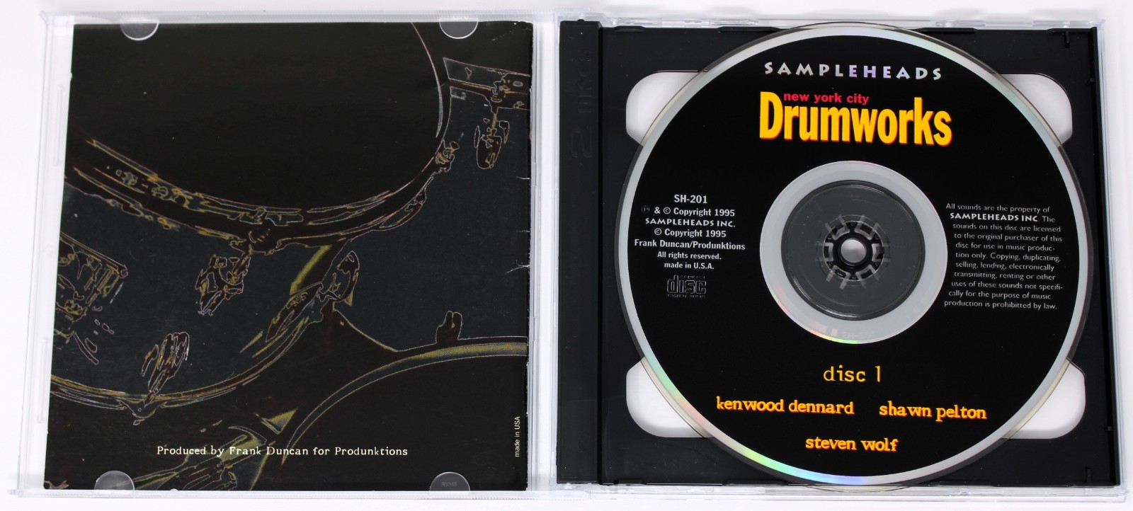 Sampleheads New York City Drumworks Sample/Sound Library/Sampling 2 CD