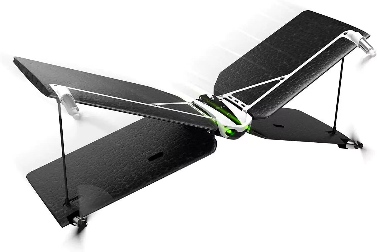 Parrot Swing Dual Pilot Mode Vertical Take-Off, Landing Minidrone w/ 2 Batteries