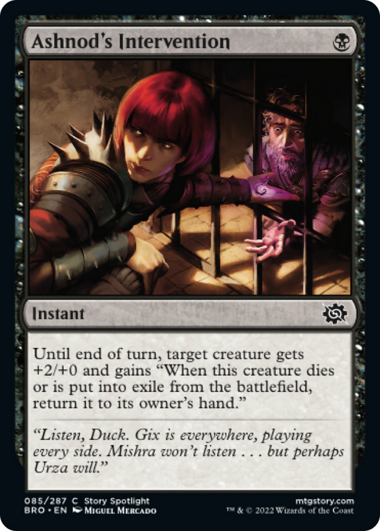 x1 Ashnod's Intervention BRO MTG 85/287 COMMON M/NM 1x