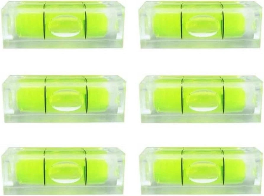 6pcs Small Bubble Level Mini Square Bubble Spirit Levels Leveling Tools New...