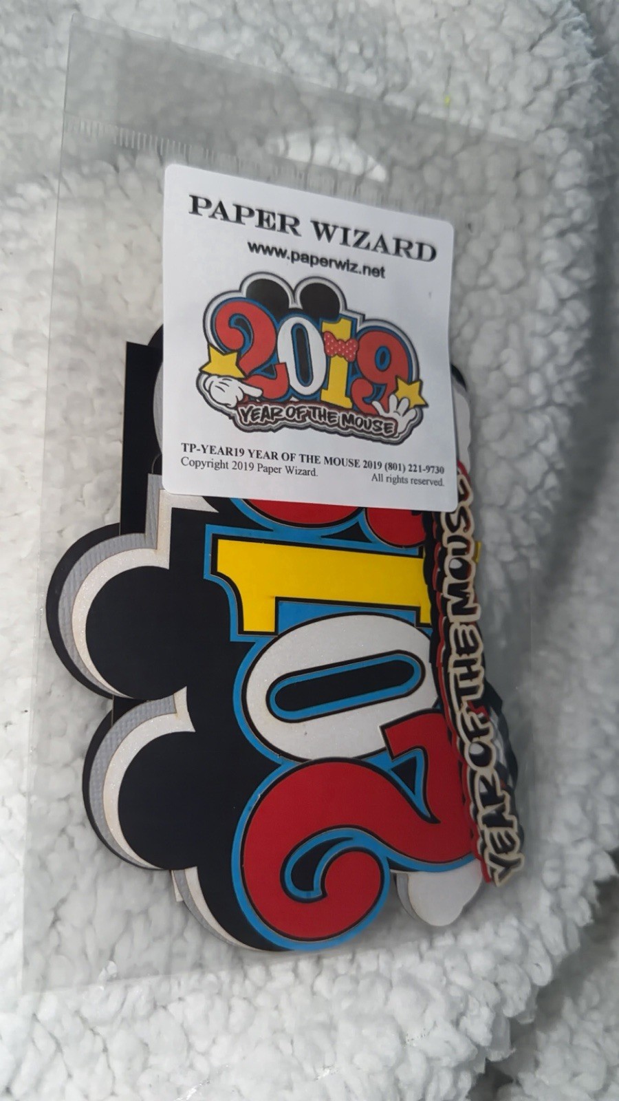 Paper Wizard 3D Die Cuts Disney- Year OfThe Mouse 2019