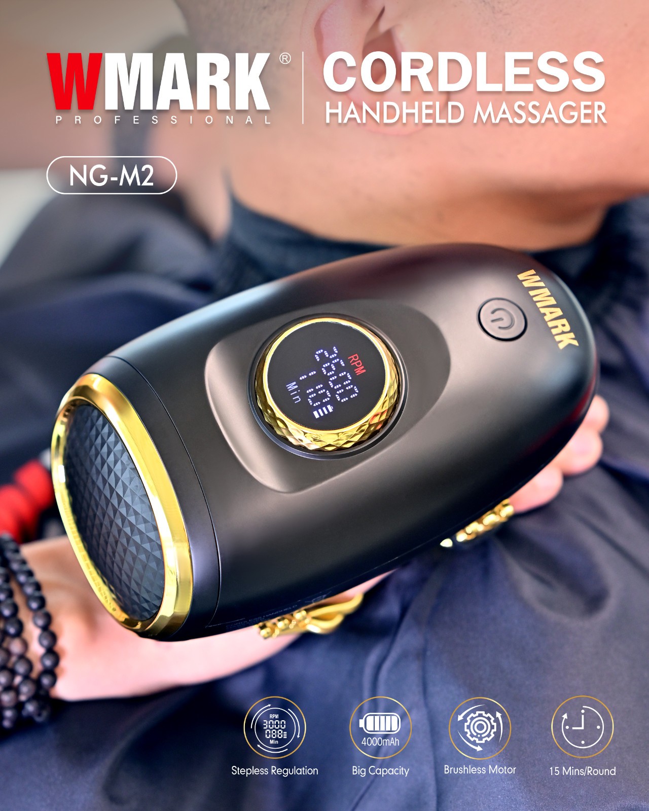 W MARK NG-M2 Cordless Handheld Massager