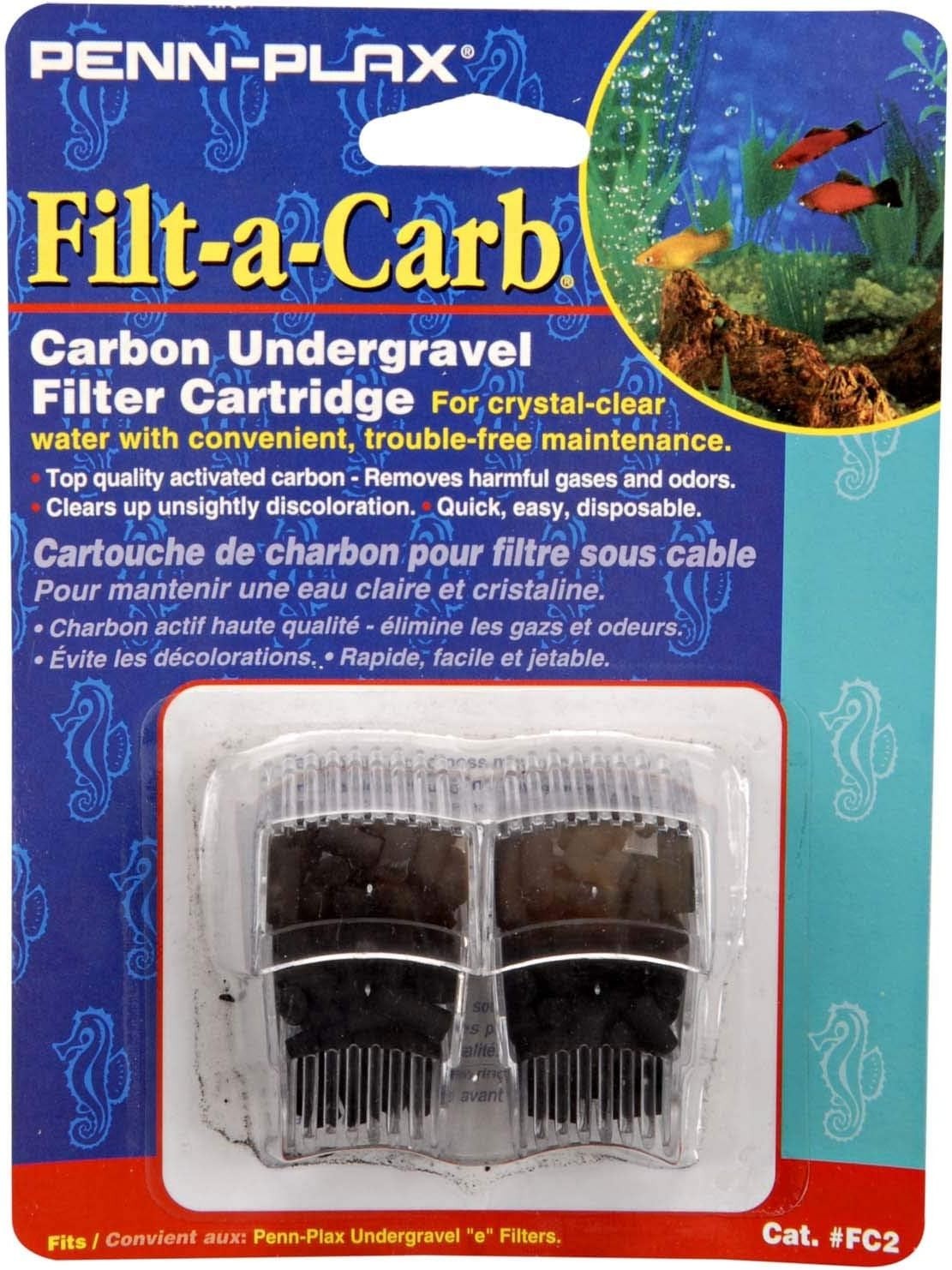 Penn Plax Filt-A-Carb for Multi-Pore Carbon Undergravel Filters Cartridge