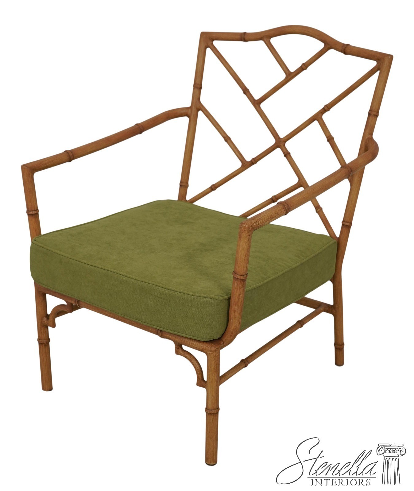 F60374: Bamboo Form Modern Design Aluminum Patio Chair