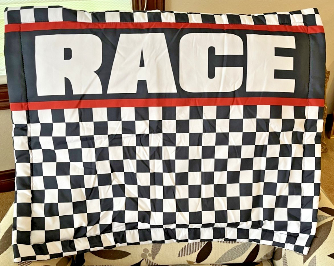 Lush Decors "Race Cars" Padded Pillowcase
