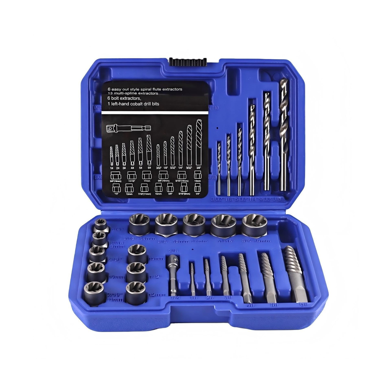 26 Piece Damaged Screw & Bolt Extractor Set,Stripped Broken Bol... FAST USA SHIP