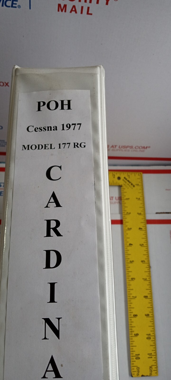 1977 Cessna 177RG Cardinal RG Pilot's Operating Manual, POH AIRCRAFT IN BINDER