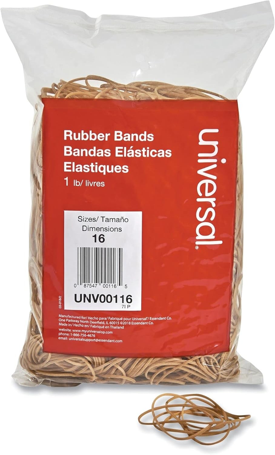 Rubber Bands Size 16 1lb Bulk Pack