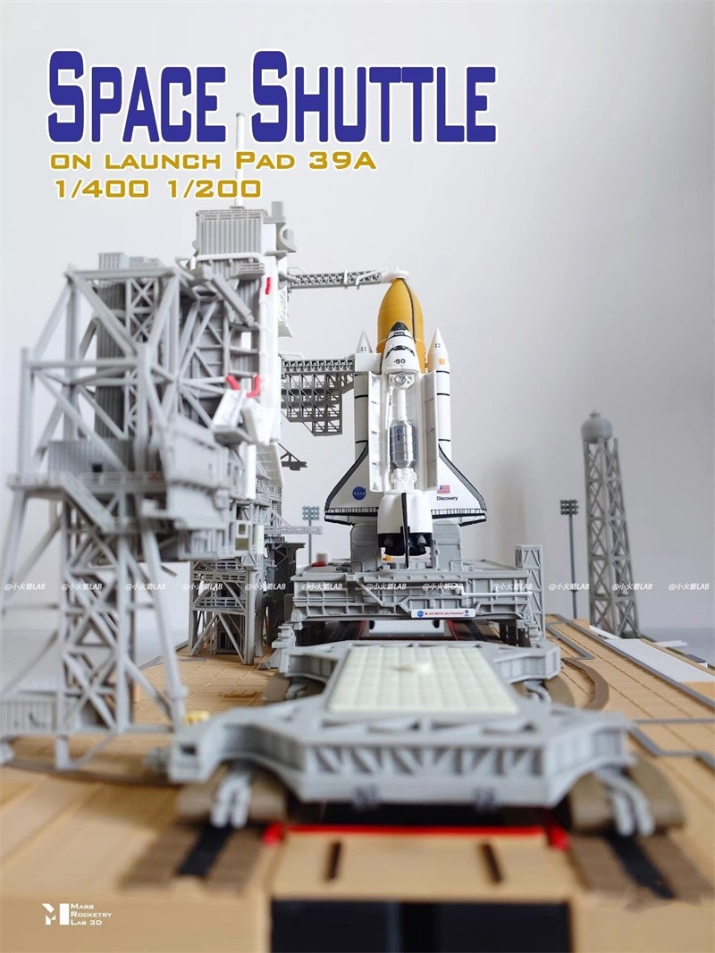 1/400 39A Space Shuttle Launch Site 3D Printed Finished Model