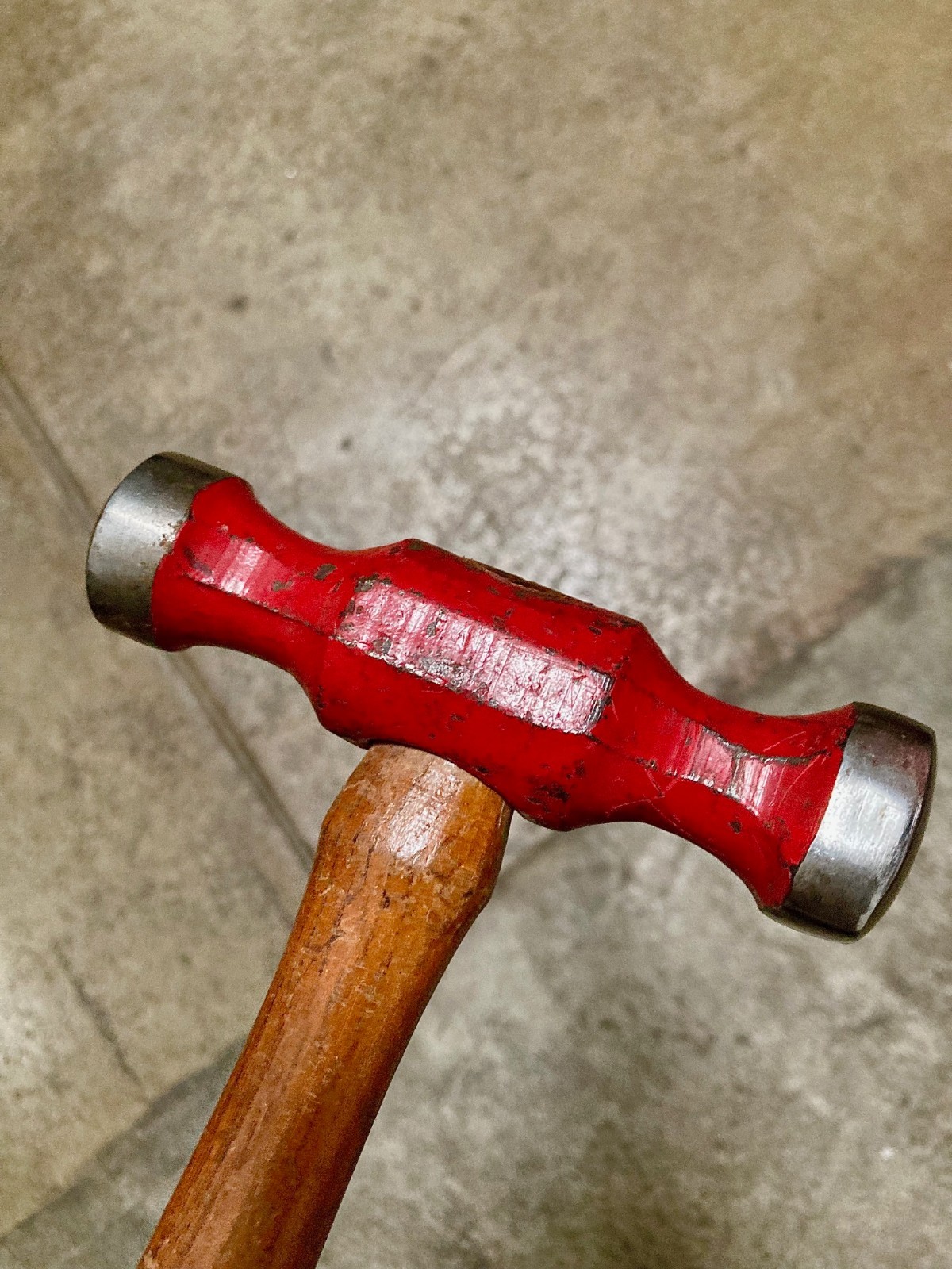 Vintage 1.5 lb Forge Rounding Hammer – Domed Round & Square Faces - Hickory