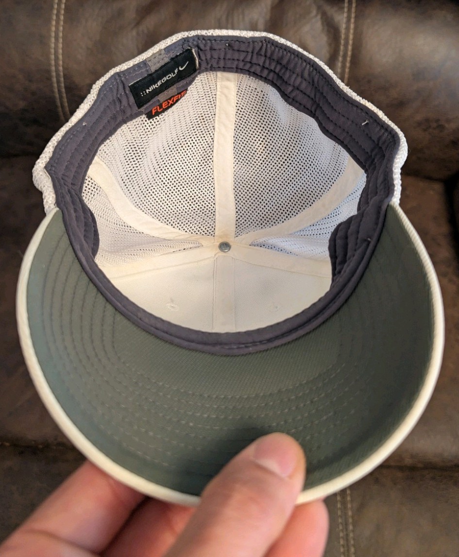 Nike Golf White Hat Cap Flex Fit VRS RZN Large