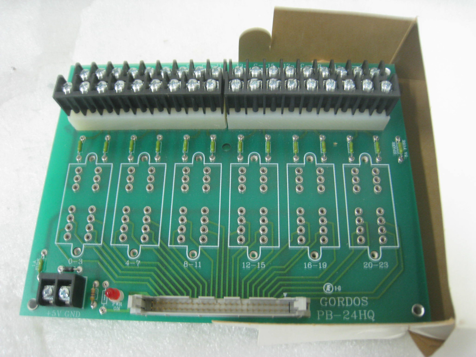 Opto 22 PB-24HQ I/O Module Mounting Rack/Board Terminal Strip Bus