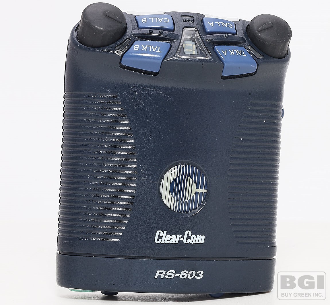 Clear-Com RS-603 Dual Channel Intercom BeltPack For MS-702 MS-704 Base Stations