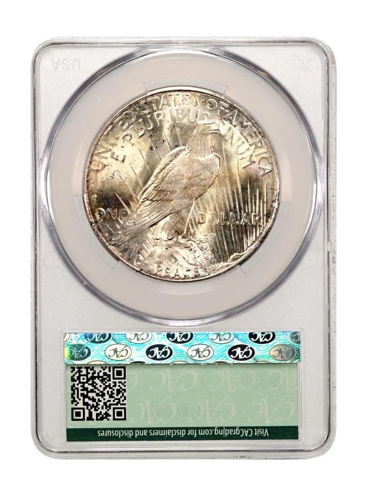 1924-S $1 Peace Dollar CACG MS65