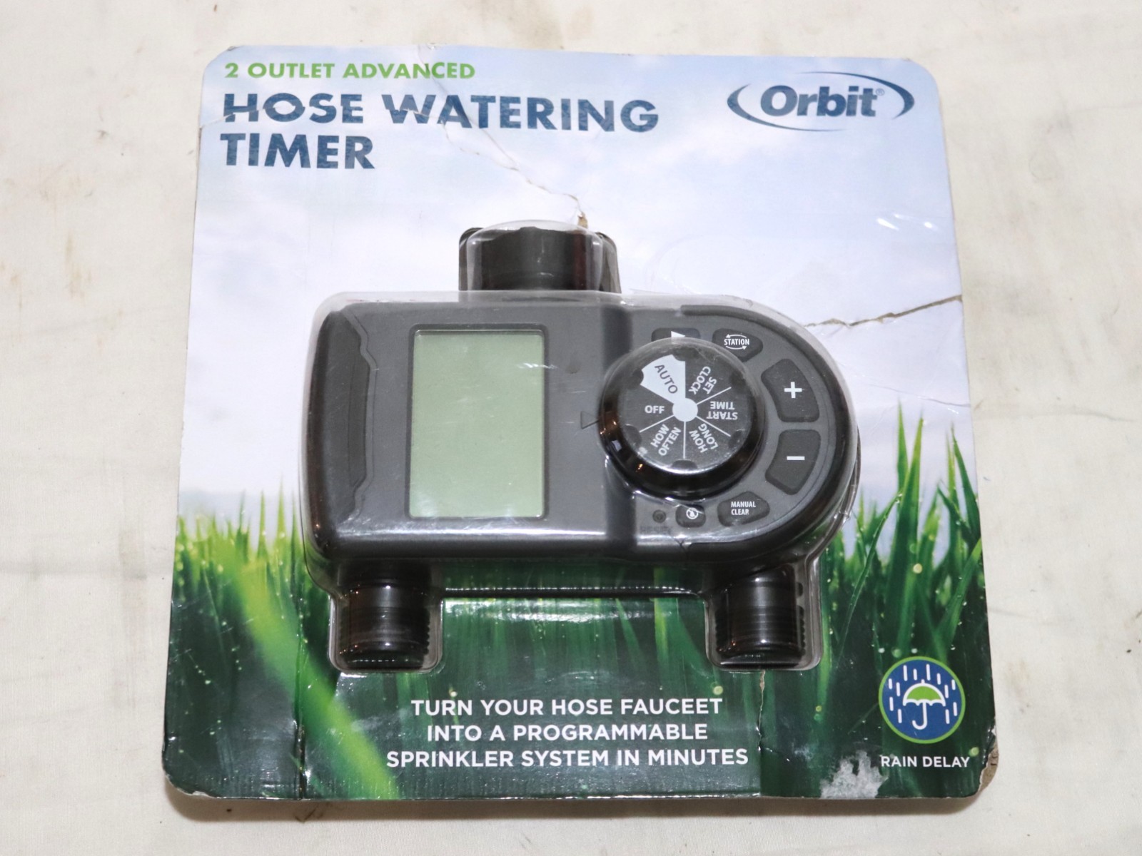 Orbit 56544 2-Outlet Digital Hose Faucet Timer, Open Box