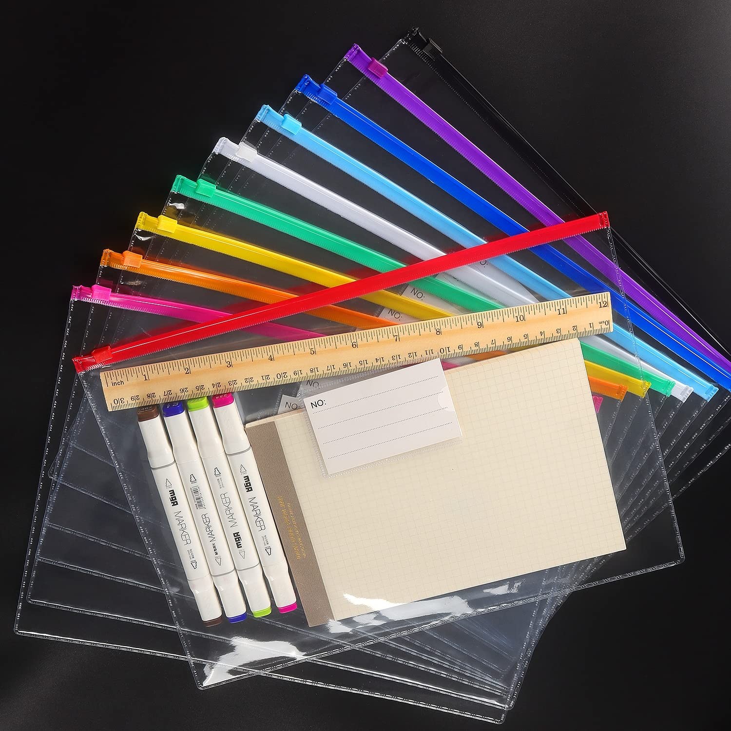 Tamaki 10 Pack Plastic Envelope Poly Zip Envelop Plastic Envelopes Files Zipp...