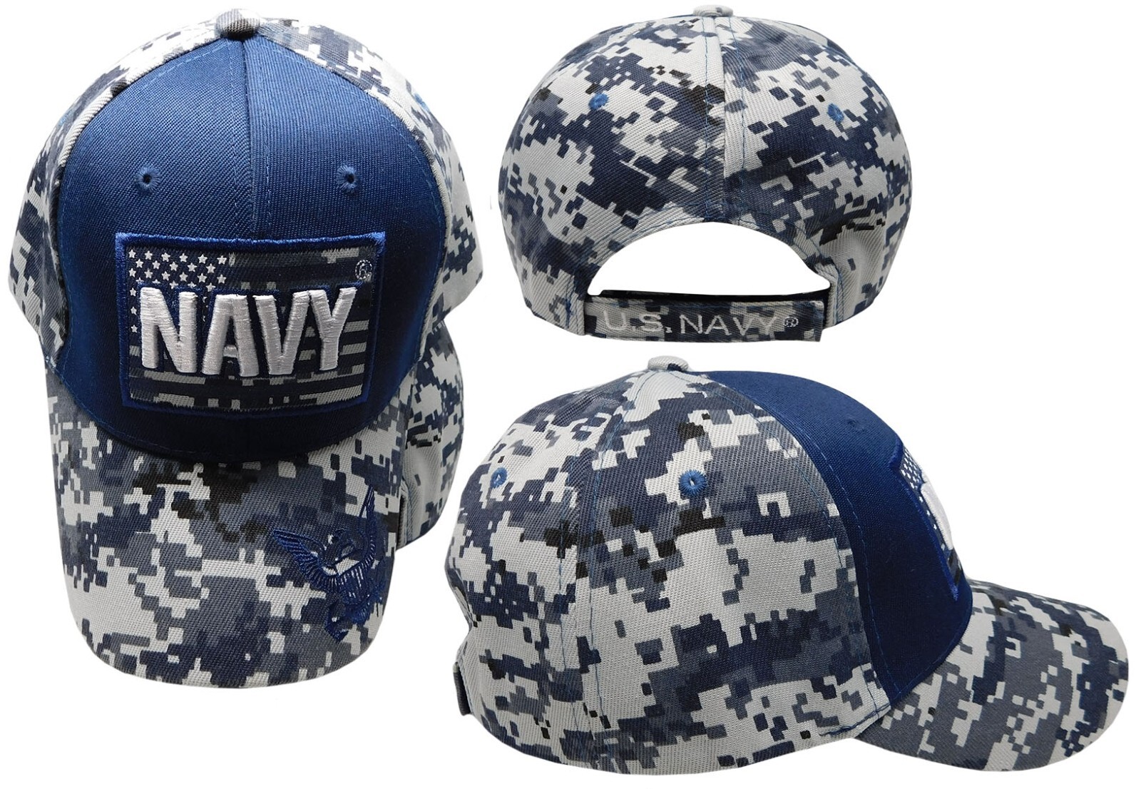 U.S. Navy Digital Camo ACU Embroidered Patch/Anchor Cap Officially Licensed