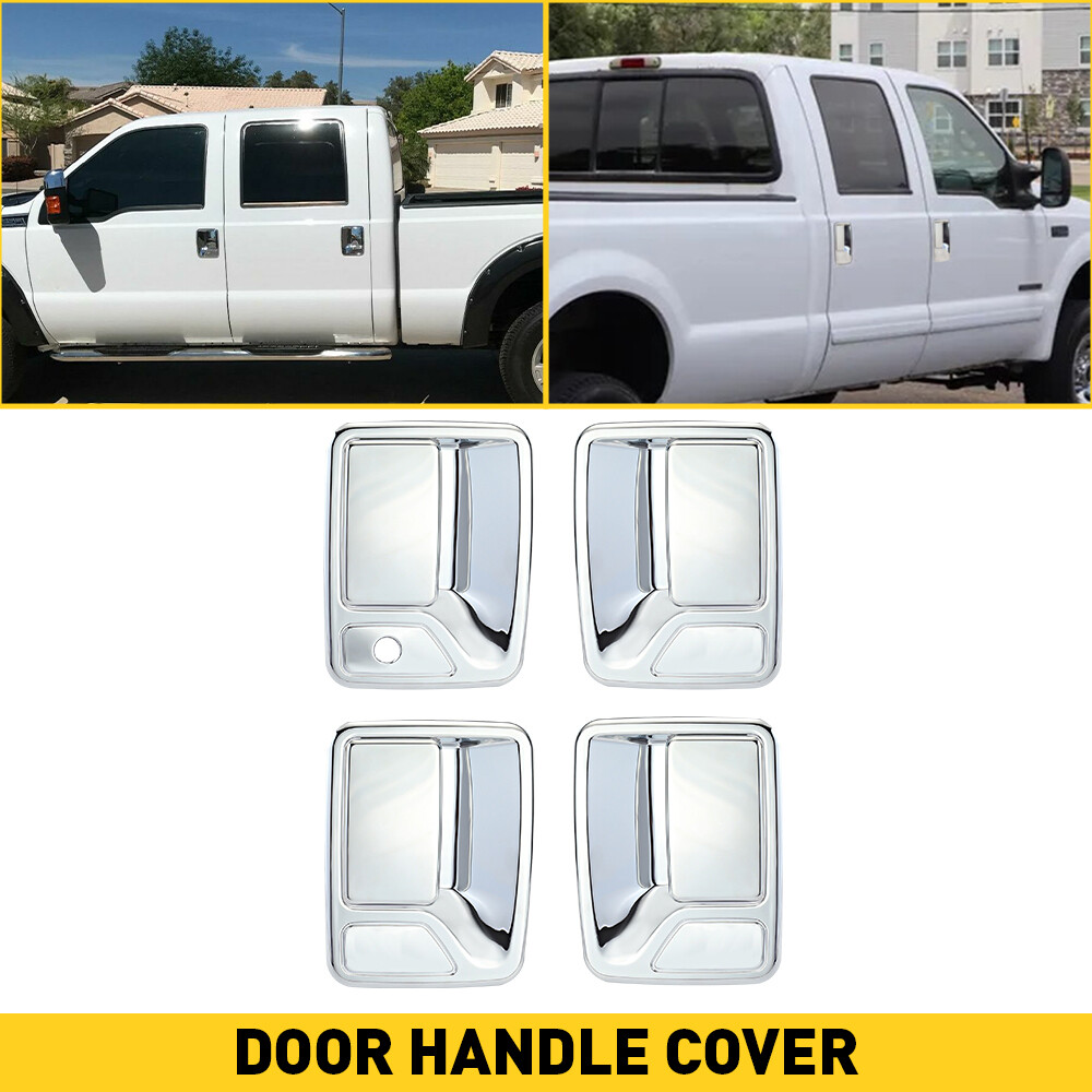 4X Chrome Door Handle Cover For 99-16 Ford F250 F350 F450 Super Duty Accessories