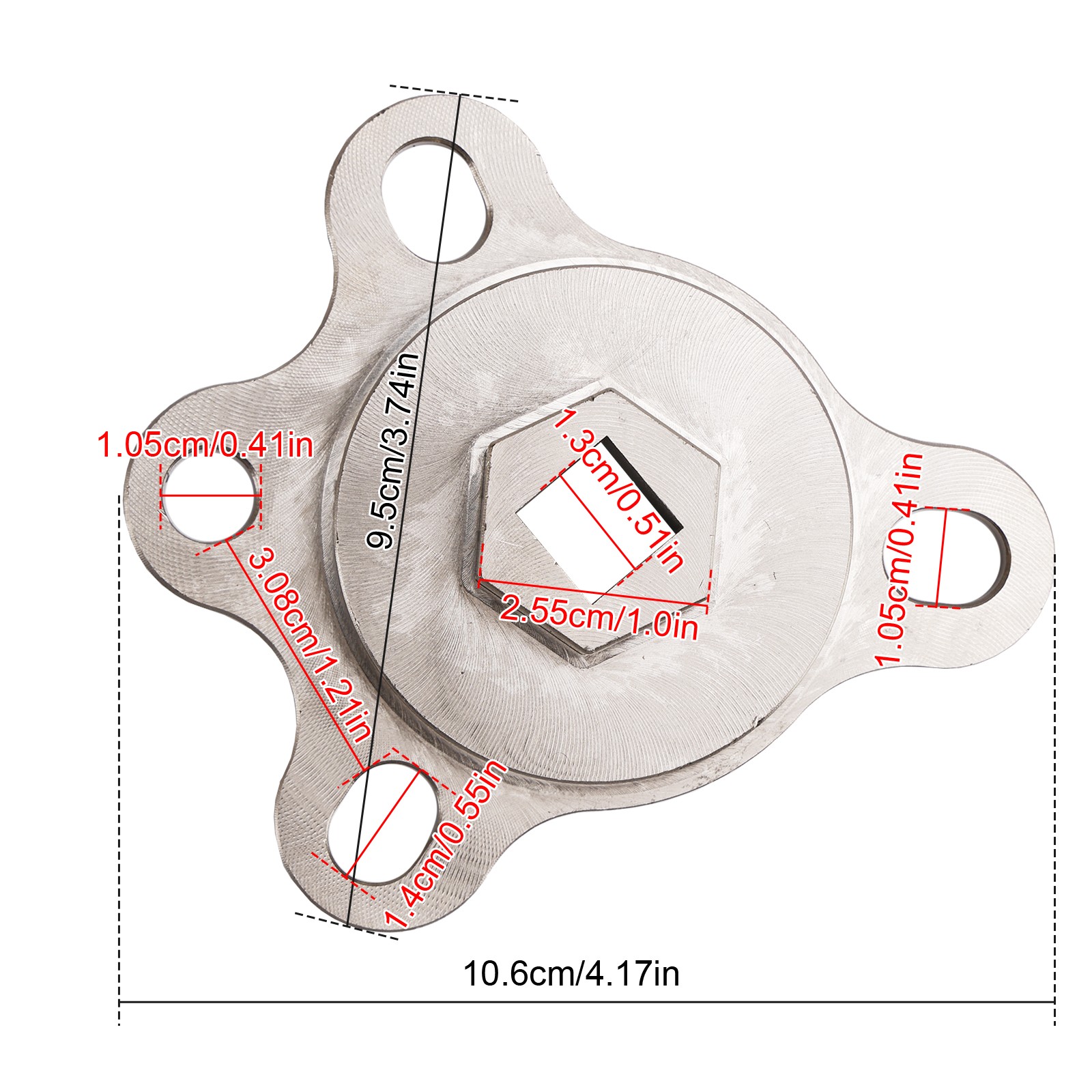 Crankshaft Turning Tool Engine Rotation Adapter Tool For Chevy Ford V8 engines.