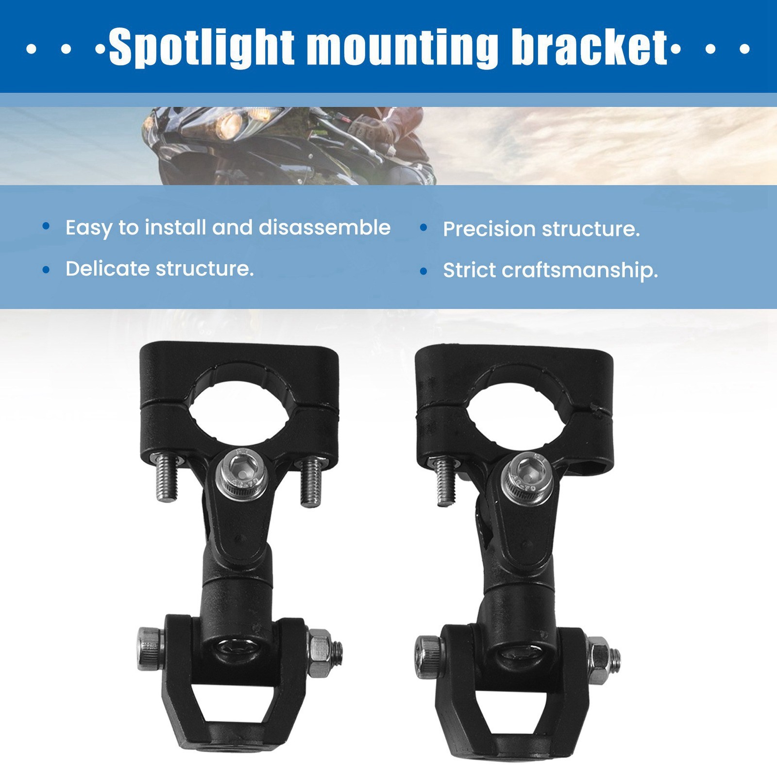 Motorcycle Spotlight Fixing Bracket Fog Lamp Mounting Bracket LED Auxiliary3011