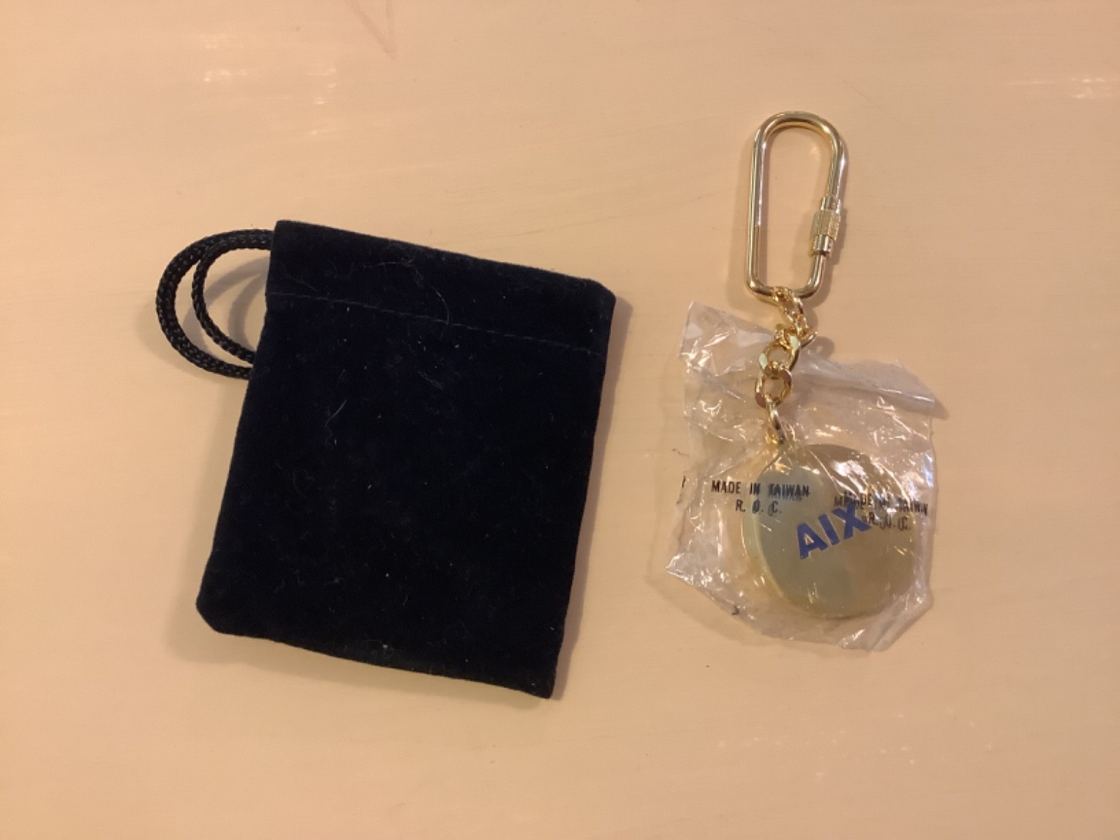 IBM Keychain, RISC System / 6000 AIX, with bag in wrapper, vintage