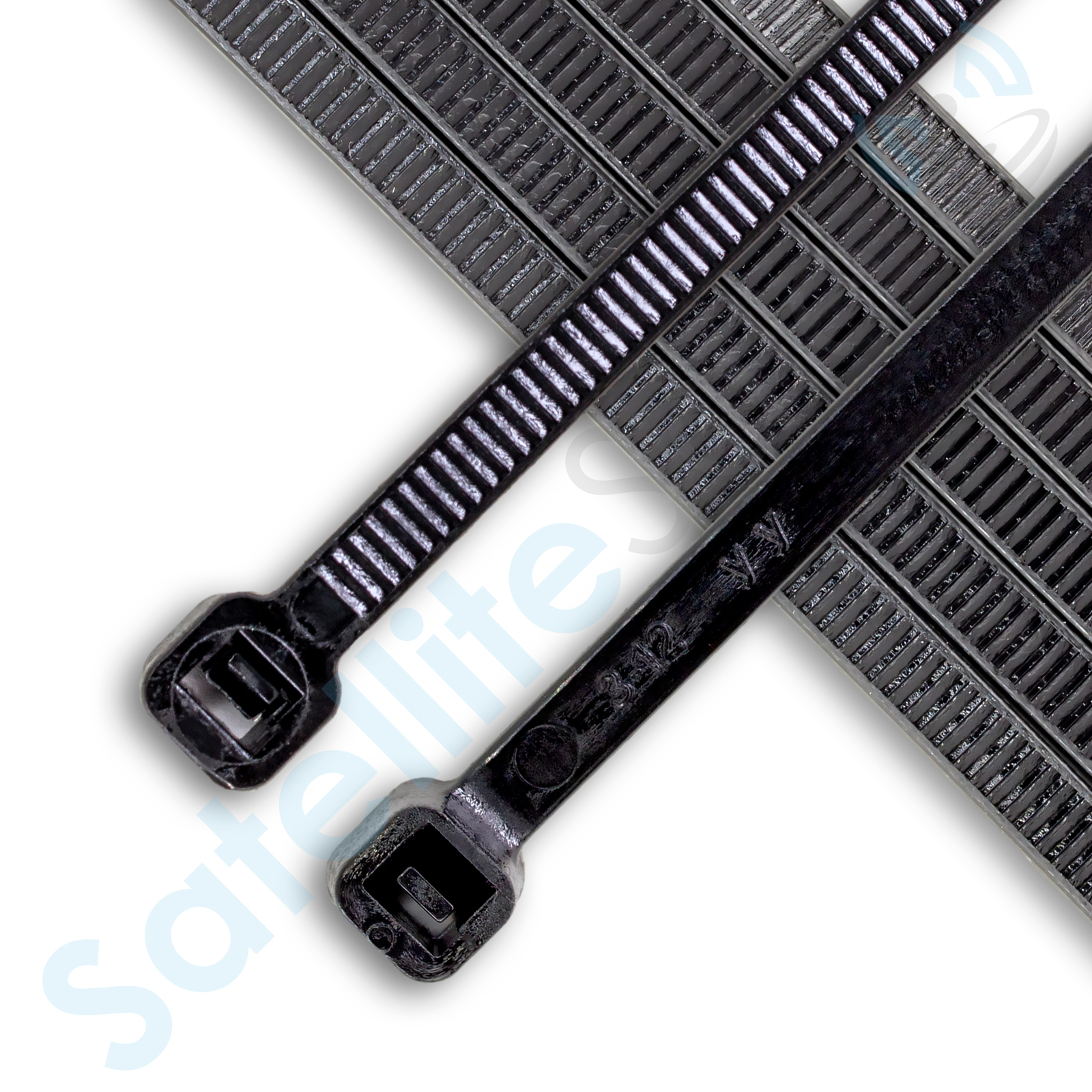 USTC Cable Wire Zip Ties 50lb Strength USTC MCOU10003 Polyamide Nylon Black 7"