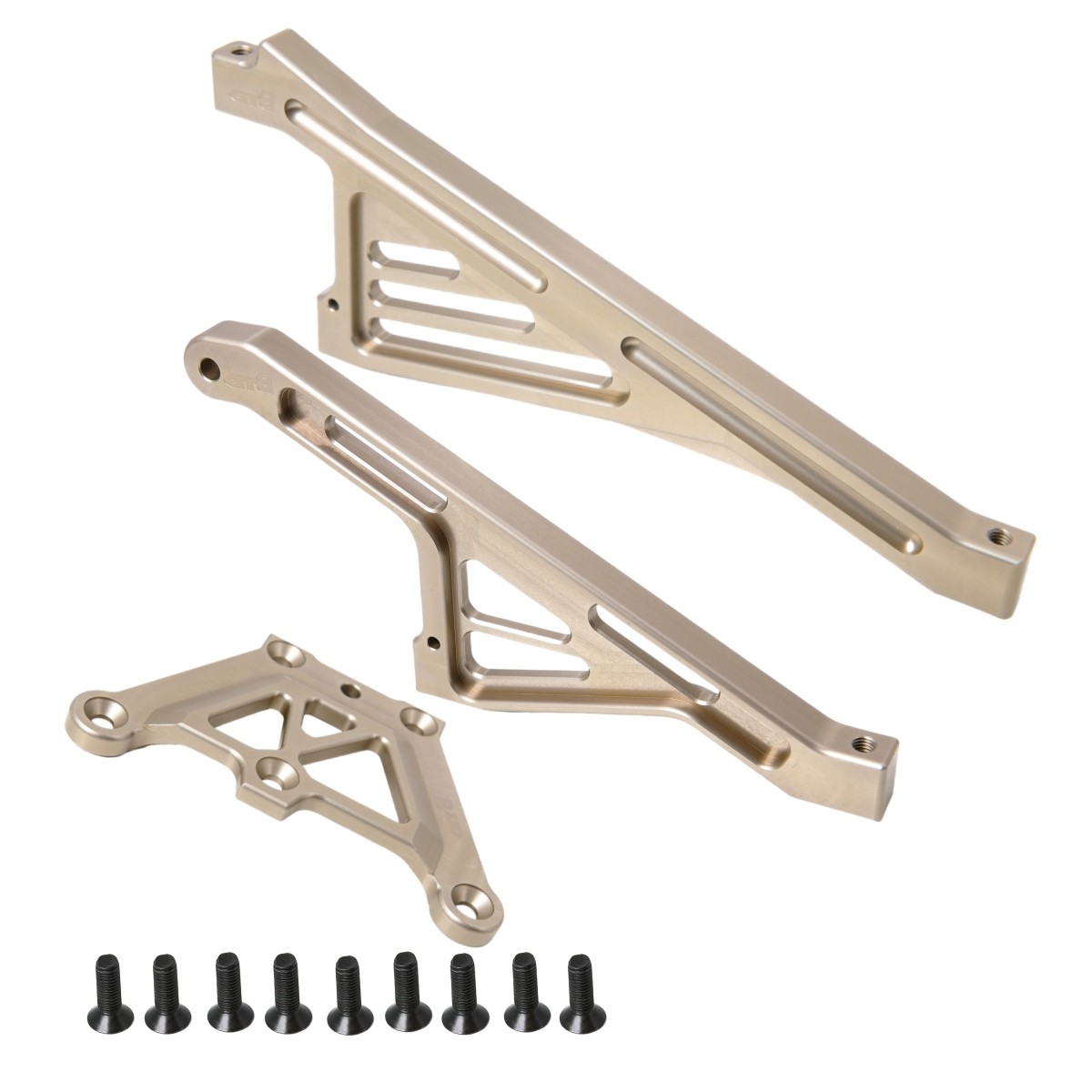 GTB Metal LOSI 5ive T Gas Car Top Chassis Plate Front & Rear Chassis Brace Part