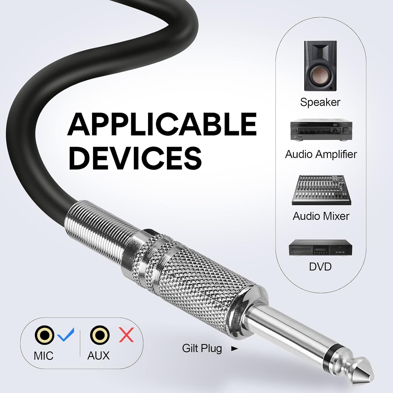 OneOdio ON55 Wired Microphone for Singing With Mic Clips Condenser Dynamic Mic
