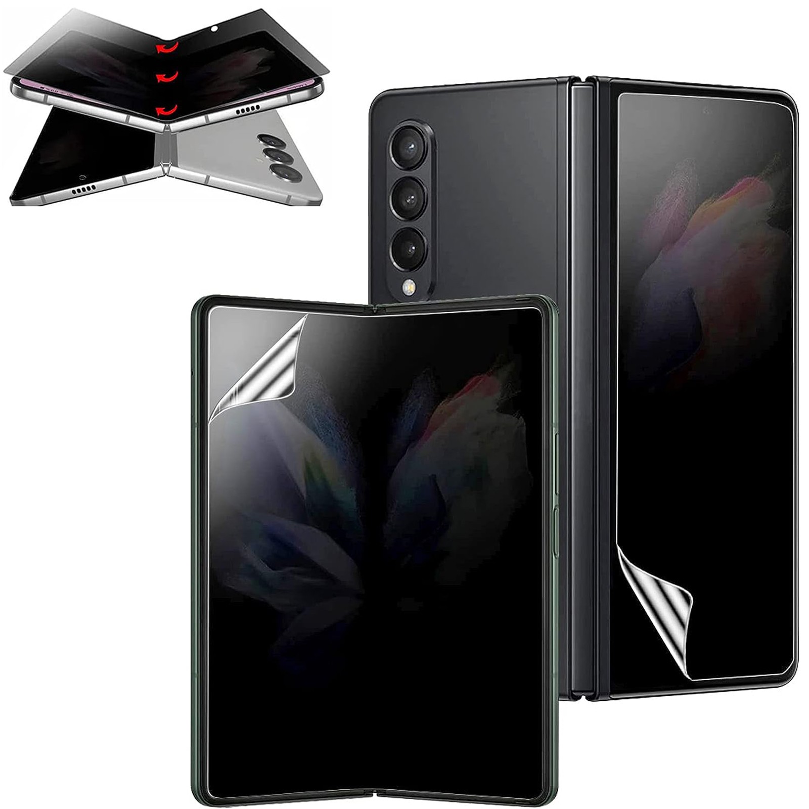 For Samsung Z Fold 7/6/5 5G Privacy Screen Protector Anti-Spy Soft Screen Film