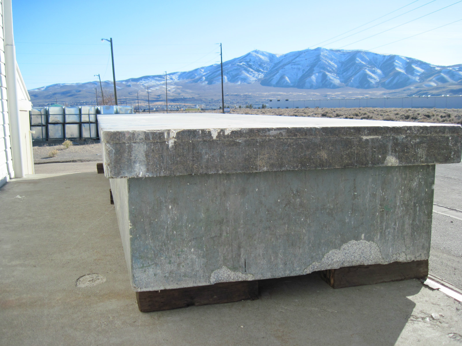 Large Solid Granite Surface Plate - 240" x 72" x 30" - 20' x 6' x 2.5' - HUGE!