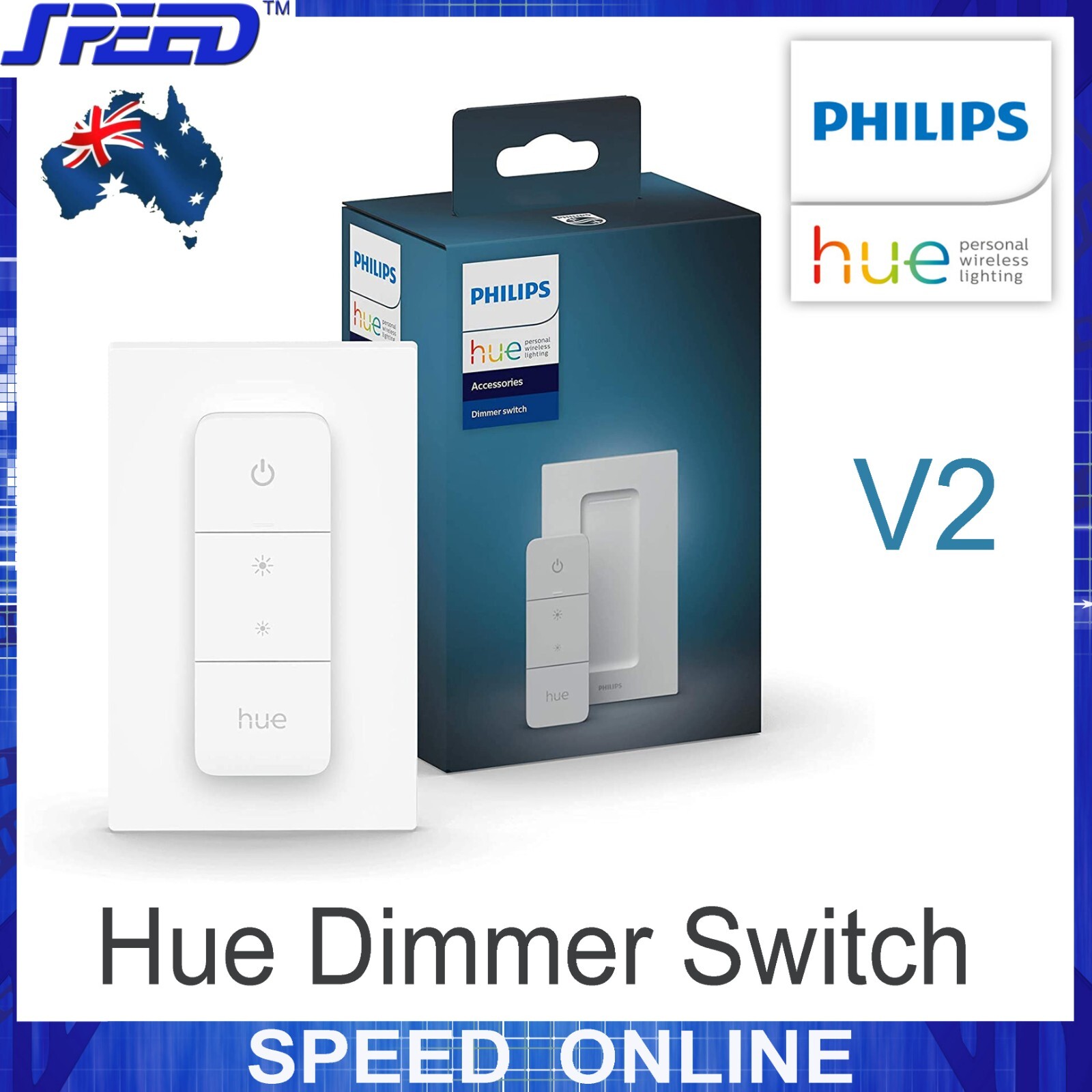 Philips Hue Smart Wireless Dimmer Switch / Hue Remote Control - V2 - (New Model)