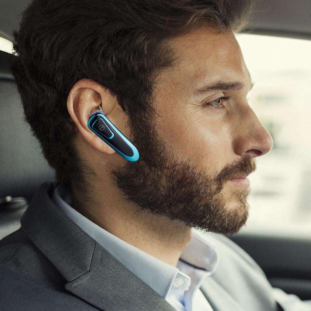 [New] Bluetooth Headset, Sunay V4.1 Mini Wireless Bluetooth Earpiece In-ear