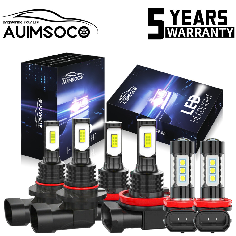 For Mazda 3 2014-2016 Combo LED Headlight High+Low Beams & Fog Light Bulbs White