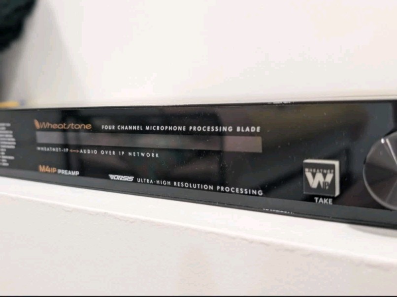 Wheatstone M4IP 4-Channel Mic Preamp Processing Blade Audio Over IP 1U Rack