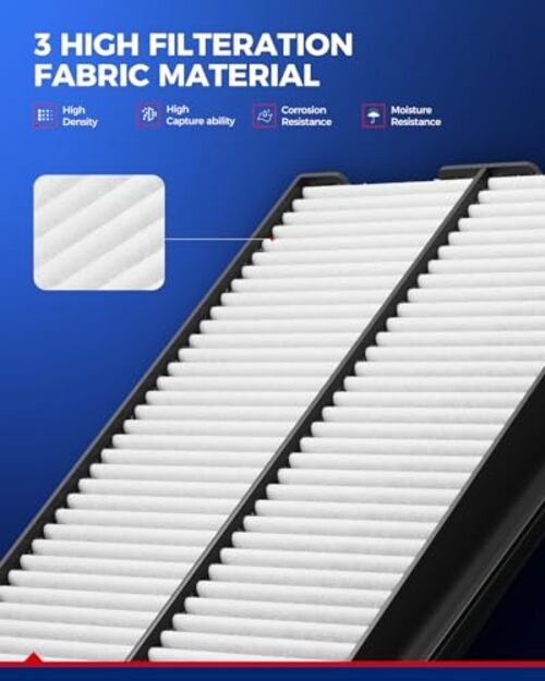 Engine & Cabin Air Filter Kit, Replacement for Kia Forte 2010 CA10470&CF10709