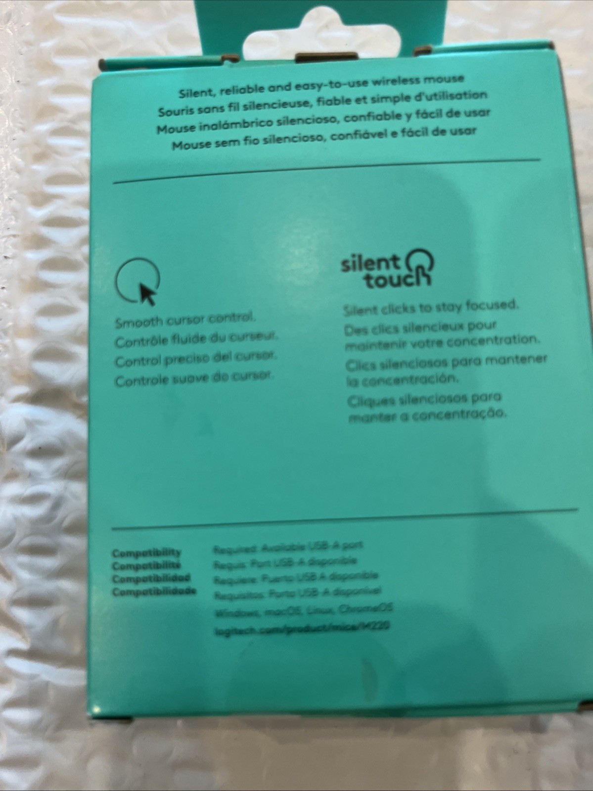Logitech Silent Wireless Mouse, Black, New Factory Sealed Unopened.