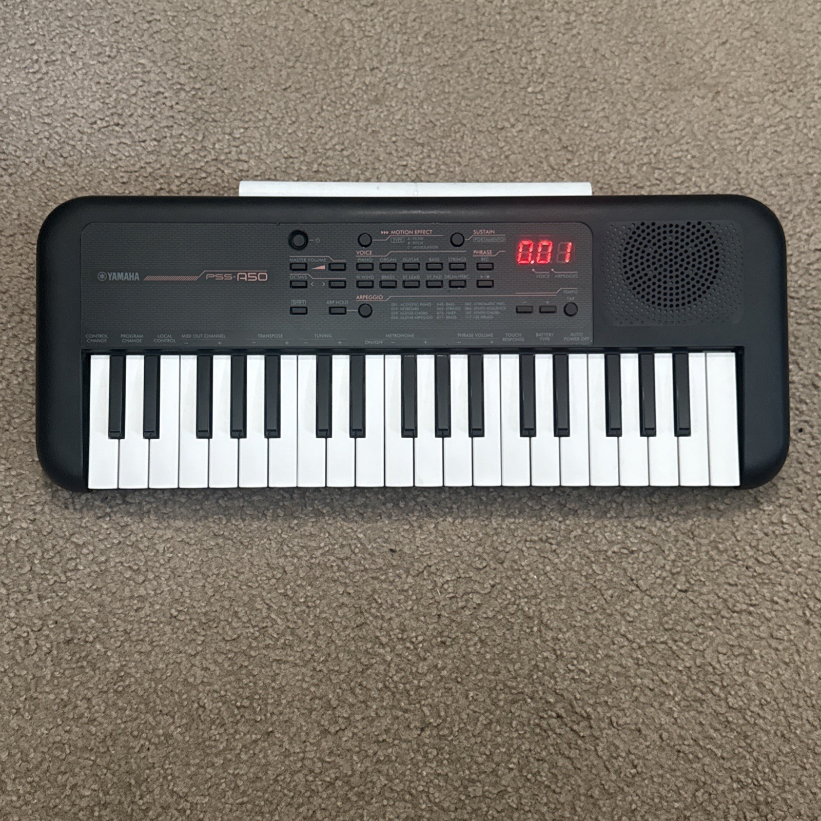 Yamaha PSS-A50 37-Key Portable Digital Synth Keyboard, Tested & WORKING