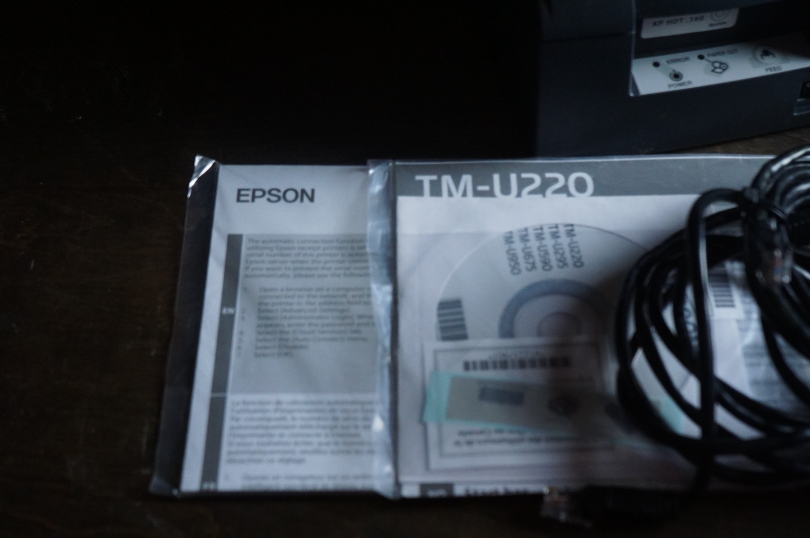 ✅UNTESTED✅2 Epson TM-U220B M188B Kitchen Receipt Printer W/ Ethernet - Read Desc