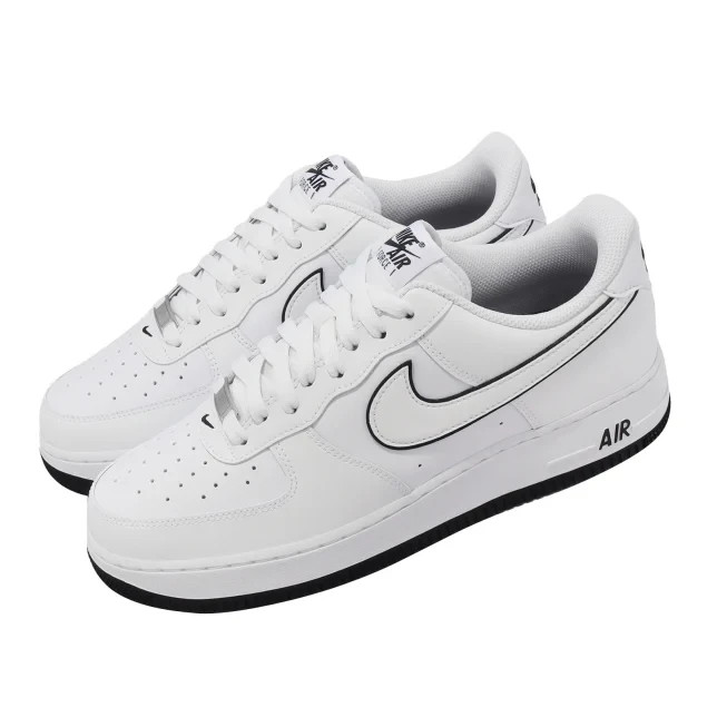 Size 8.5 - Nike Air Force 1 '07 White Black Outline