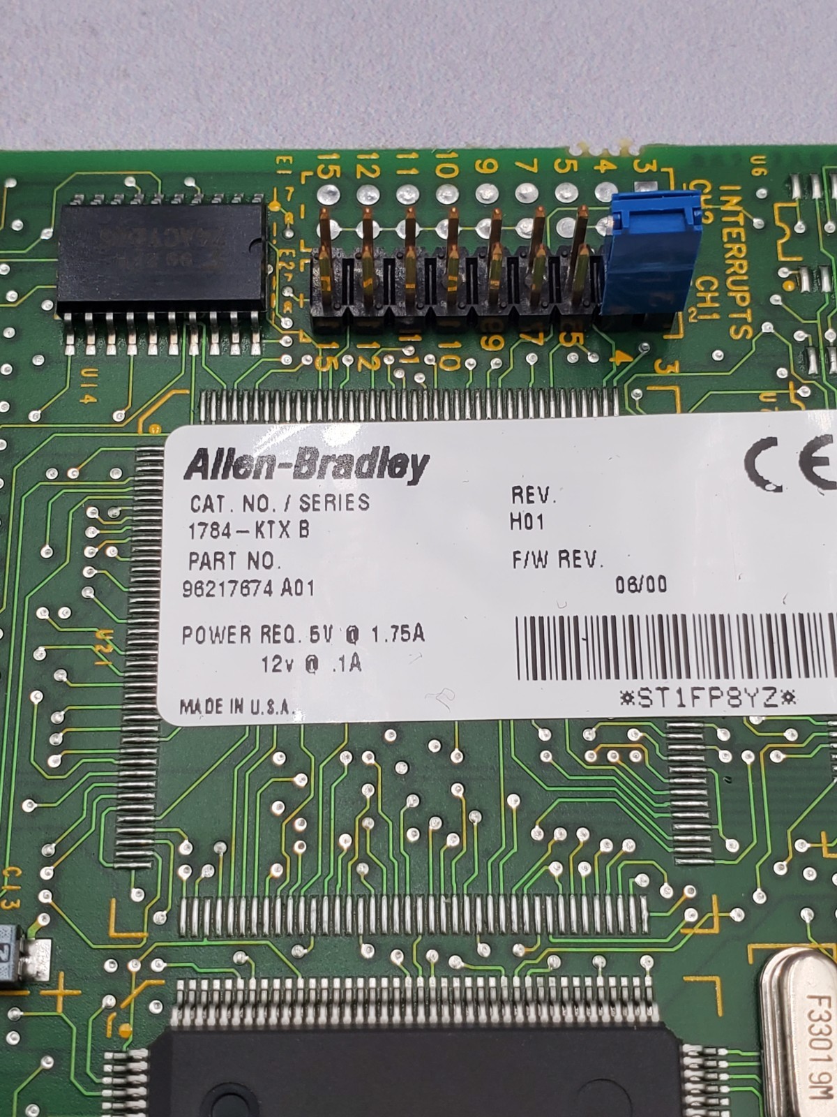 Surplus Pre-Owned Allen Bradley 1784-KTX Communication Interface Card