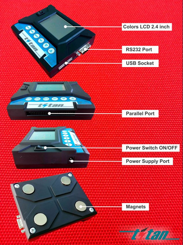 TITAN DNC. Transport DNC (TAPE MODE) for machine CNC. DNC USB READER