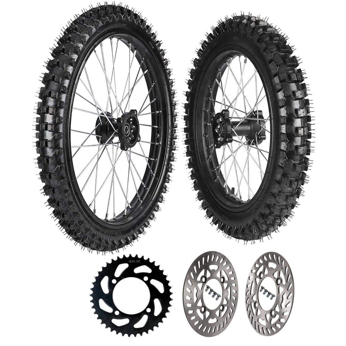 70/100-19 90/100-16 Tire Big Wheel Rotor 19" 16" Pit Bike Apollo TTR 125cc 150cc