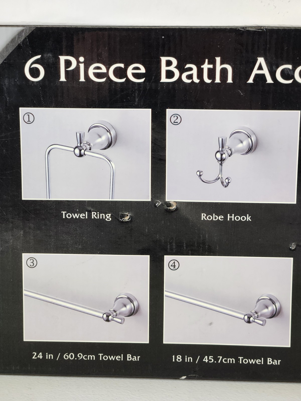 Water Ridge Evelyn 6 Piece Chrome Bath Accessory Set Costco