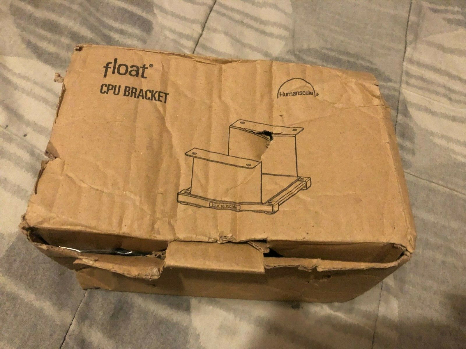 Humanscale float cpu bracket monut