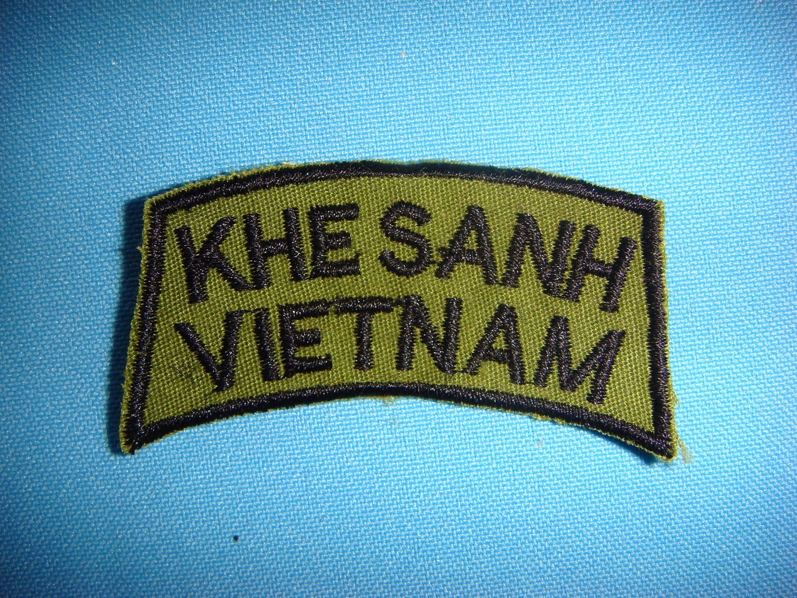 NAM WAR SUBDUED TAB PATCH KHE SANH VIETNAM