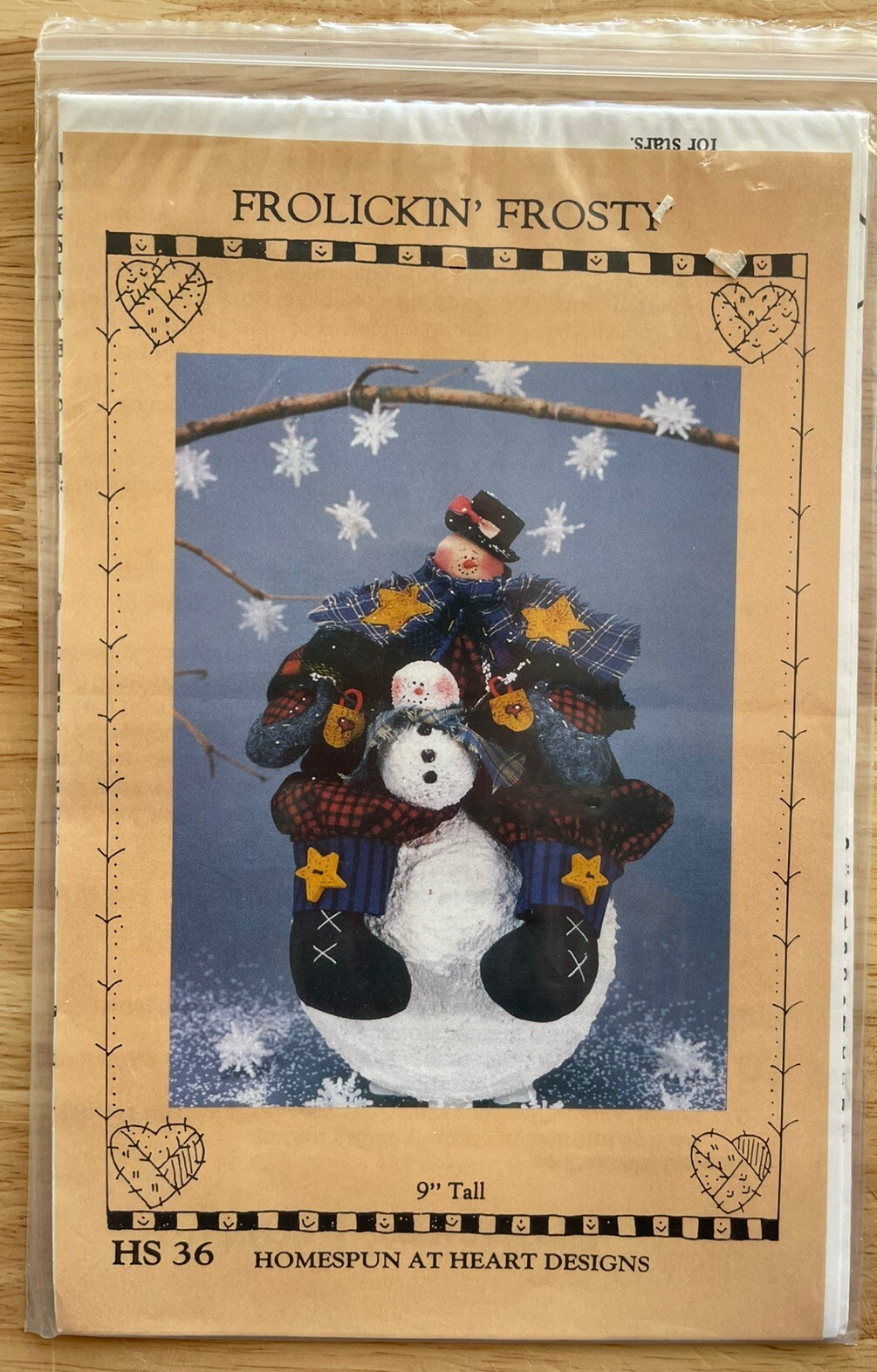 Homespun At Heart Designs Sewing Pattern 9” Frolickin’ Frosty